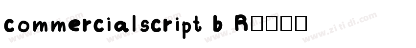 commercialscript b R字体转换